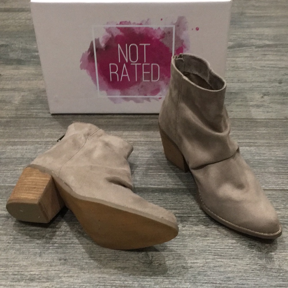 Not Rated Taupe Bootie